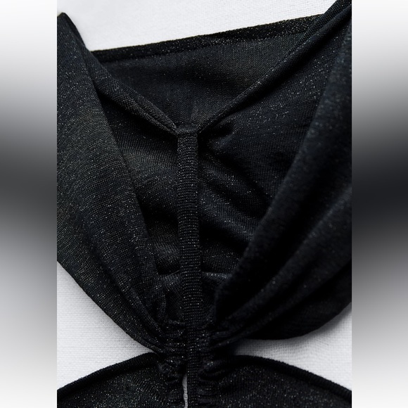 ZARA KNIT MINI DRESS - Picture 7 of 9